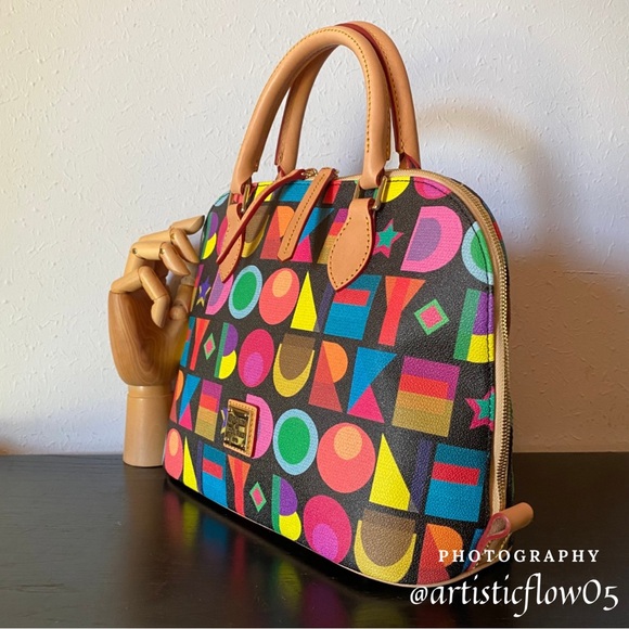 NEW! Dooney & Bourke
Art Deco Zip Satchel Bag - Picture 3 of 14